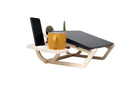 Ergonomik Ahşap Laptop Standı