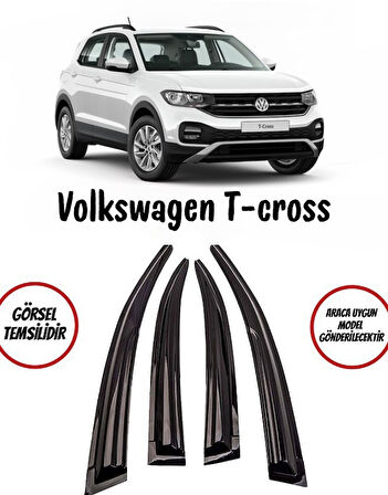Volkswagen T-Cross Cam Rüzgarlığı 4lü