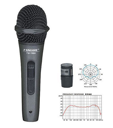 FUGUE FM-198A Mikrofon - Kablo dahil