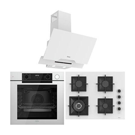 Ferre Fryart Artline Steam QEP64CB - SC406-WFA - D064-SA 9 Prog. Dijital Turbo Ank. Set - Beyaz