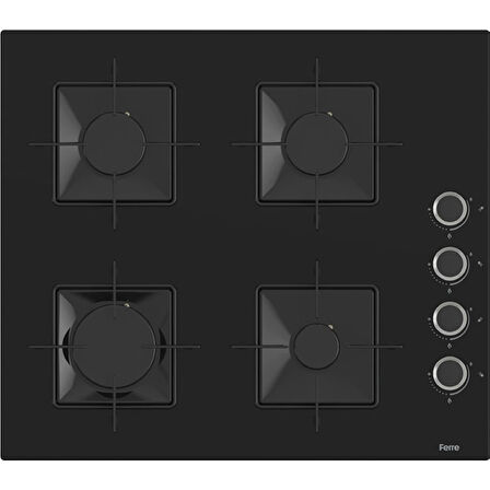 Ferre XE61MDV - SS205 - D086 4 Prog. Mekanik Statik XL 78 Litre Ankastre Set - İnox/Siyah