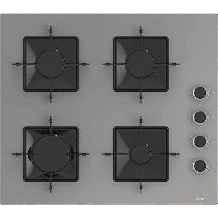 Ferre XE61MDV - SS208 - D088 4 Prog. Mekanik Statik XL 78 Litre Ankastre Set - Gri