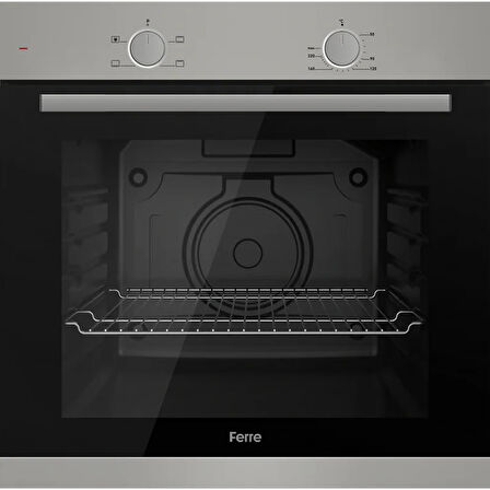 Ferre XE61MDV - SS208 - D088 4 Prog. Mekanik Statik XL 78 Litre Ankastre Set - Gri