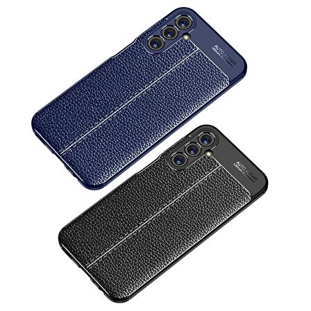 Gpack Samsung Galaxy A24 Kılıf Niss Silikon Deri Görünümlü Korumalı