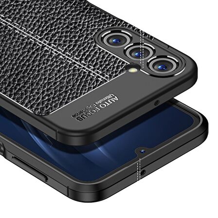 Gpack Samsung Galaxy A24 Kılıf Niss Silikon Deri Görünümlü Korumalı