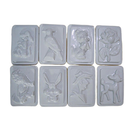 Gen-Of Alçı Kalıbı Asorti Desen 10x15 cm 1 Adet