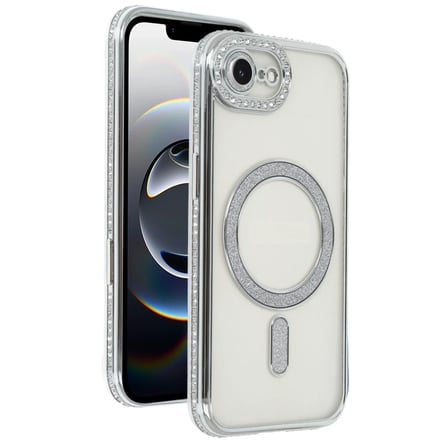 Apple iPhone 16E Joke Simli Magneticsafe Kılıf - Gümüş