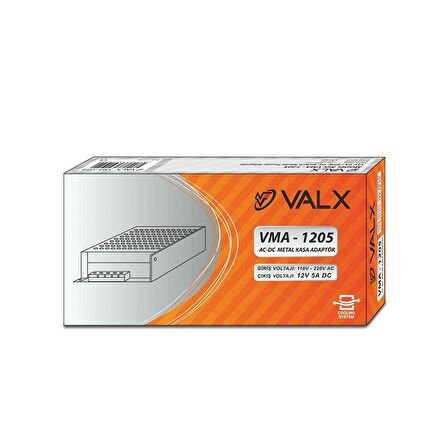 Valx VMA-1205 12V 5A 60W Metal Kasa Adaptör