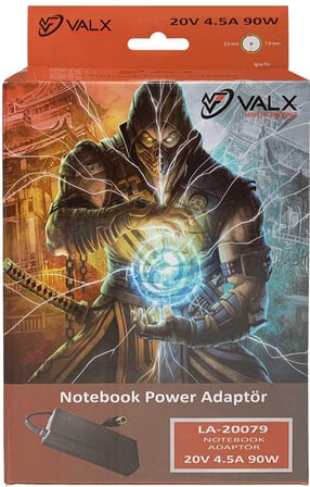 Valx LA-20079 20V 4.5A 7.9*5.5mm Notebook Adaptör