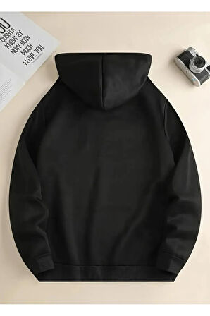 DAİSY KİDS Pamuklu Özel Tasarım ASLAN Baskılı Siyah Çocuk Sweatshirt