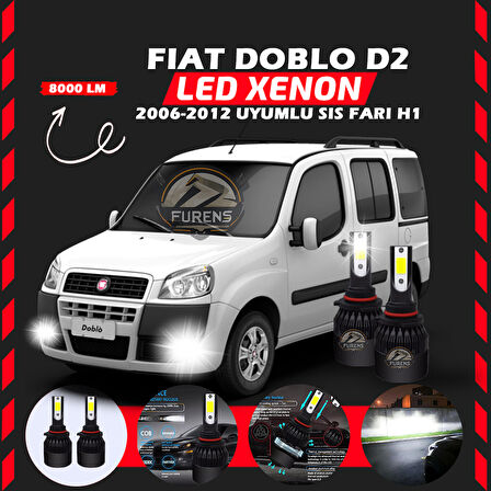 Fiat Doblo D2 2006-2012 Sis Farı Uyumlu Şimşek Etkili Led Xenon Light Series H1