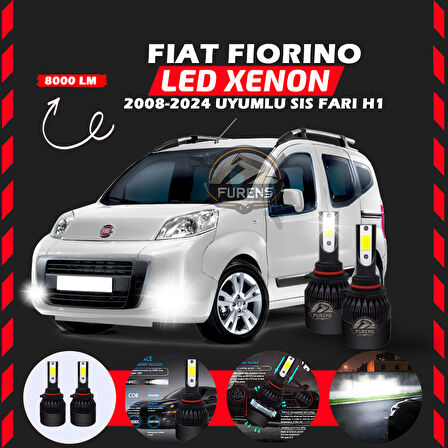 Fiat Fiorino 2008-2024 Sis Farı Uyumlu Şimşek Etkili Led Xenon Light Series H1