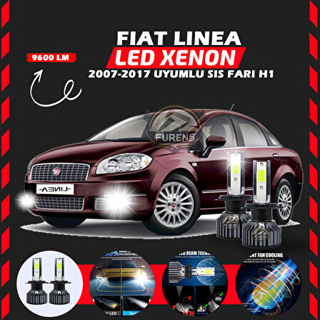Fiat Linea 2007-2017 Sis Farı Uyumlu Şimşek Etkili Led Xenon Pro Series H1