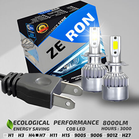 Renault Fluence 2010-2016 Uzun Far Uyumlu Şimşek Etkili Led Xenon Performance Series H7