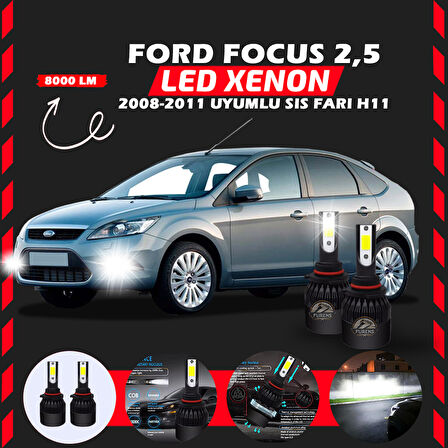 Ford Focus 2.5 2008-2011 Sis Farı Uyumlu Şimşek Etkili Led Xenon Light Series H11