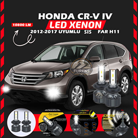 Honda CR-V 2012-2017 Sis Farı Uyumlu Şimşek Etkili Led Xenon Premium Series H11
