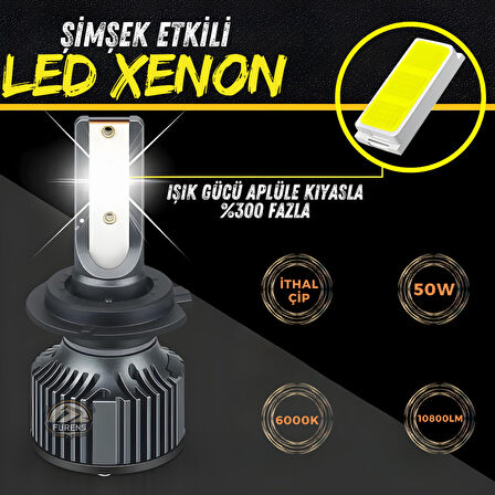 Hyundai Accent Blue 2011-2021 Sis Farı Uyumlu Şimşek Etkili Led Xenon Premium Series H27