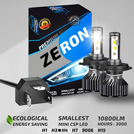 Hyundai Accent Era 2006-2012 Uzun-Kısa Far Uyumlu Şimşek Etkili Led Xenon Premium Series H4