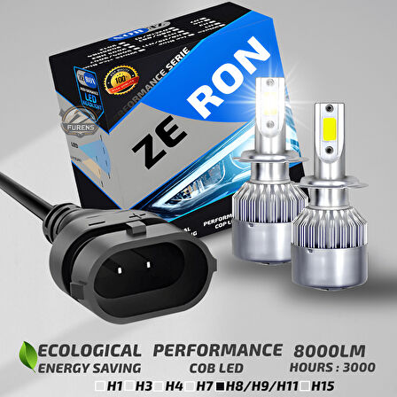Hyundai İ30 2007-2016 Sis Farı Uyumlu Şimşek Etkili Led Xenon Performance Series H8