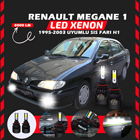 Renault Megane 1 1995-2003 Sis Farı Uyumlu Şimşek Etkili Led Xenon Light Series H1