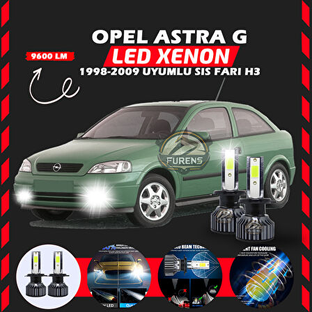 Opel Astra G 1998-2009 Sis Farı Uyumlu Şimşek Etkili Led Xenon Pro Series H3