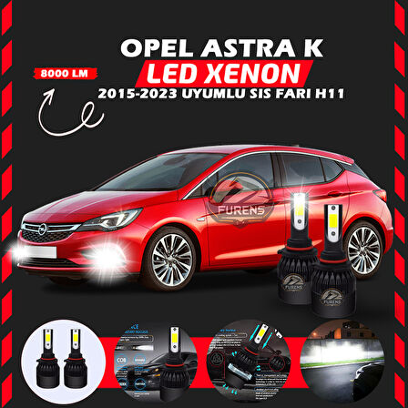 Opel Astra K 2015-2023 Sis Farı Uyumlu Şimşek Etkili Led Xenon Light Series H11