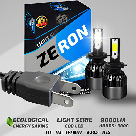 Peugeot 307 Makyajsız Kasa Kısa Far Uyumlu Şimşek Etkili Led Xenon Light Series H7