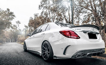 Mercedes W205 PSM Piano Black Spoiler