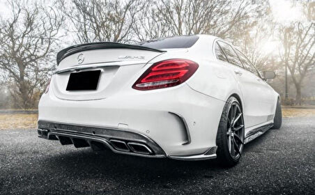Mercedes W205 PSM Piano Black Spoiler