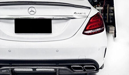 Mercedes W205 PSM Piano Black Spoiler