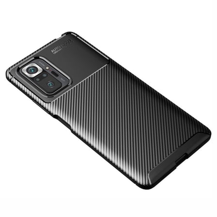 Smcase Xiaomi Redmi Note 10 Pro Max Kılıf Negro Karbon Silikon  Nano Ekran Koruyucu