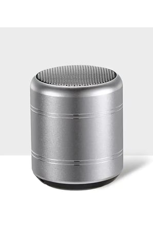 Mini Alüminyum TWS Kablosuz Bluetooth Hoparlör – Yuvarlak Metal Tasarım, Yüksek Bas ve Taşınabilir Özellikler (  )