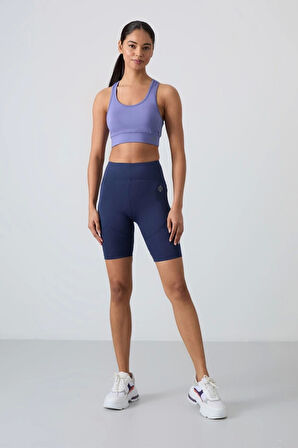 TOMMY LİFE T15BY-91013 Kadın BİSİKLETÇİ TAYT İNDİGO