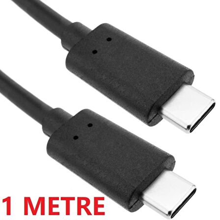 Type C To Type Erkek Erkek Data Şarj Kablosu 1 Metre