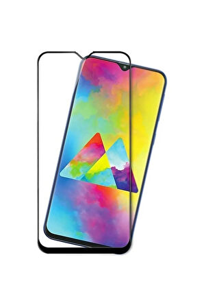 Samsung Galaxy M10 Kırılmaz Cam Tam Kaplayan Ekran Koruyucu - Siyah