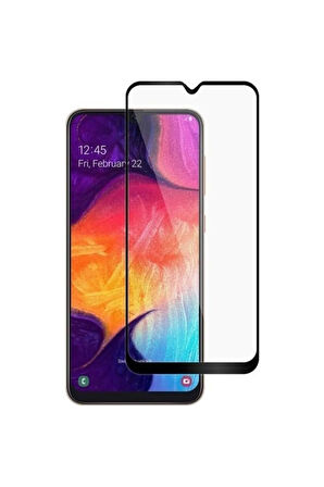 Samsung Galaxy A20 Kırılmaz Cam Tam Kaplayan Ekran Koruyucu - Siyah