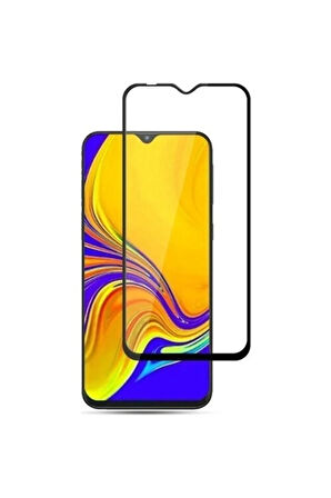 Samsung Galaxy A20 Kırılmaz Cam Tam Kaplayan Ekran Koruyucu - Siyah