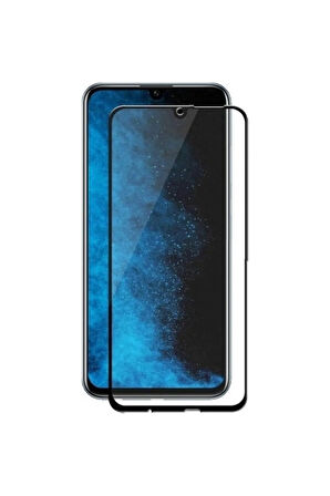 Huawei P Smart 2019 Kırılmaz Cam Tam Kaplayan Ekran Koruyucu - Siyah