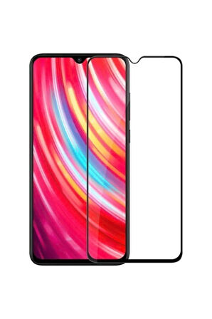 Xiaomi Redmi Note 8 Pro Kırılmaz Cam Tam Kaplayan Ekran Koruyucu - Siyah