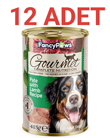 Fancy Paws Kuzu Etli Yetişkin Köpek Konserve Maması X 12 Adet