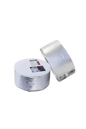 Nublado Alüminyum Folyo Bütil Çamur Bant 48mm x 2m - Su Geçirmez Sızdırmaz Tamir Bandı - Çatı Oluk Boru Ve Yalıtım Bandı