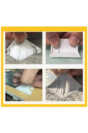 Nublado Alüminyum Folyo Bütil Çamur Bant 48mm x 2m - Su Geçirmez Sızdırmaz Tamir Bandı - Çatı Oluk Boru Ve Yalıtım Bandı