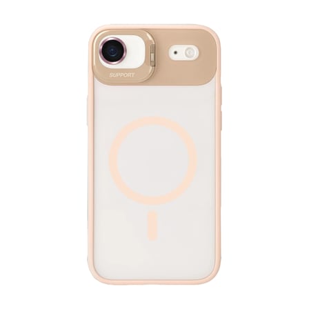 Joko Apple iPhone 17 Air Remim Lensli Magsafe Standlı Kapak - Pembe