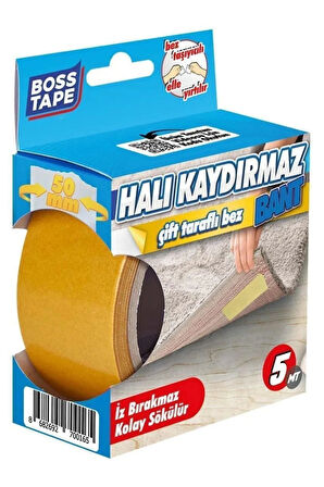 Boss Tape Halı Yapıştırma Bandı Halı Kaydırmaz 50 mm x 5 M