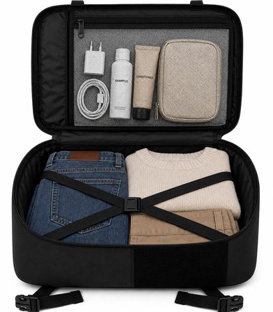 Classone XYZ TR-100 Kabin Boy Uçak İçi Ergonomik Laptop ve Tablet Bölmeli Seyahat Valiz Çanta