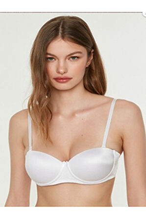  STRAPLEZ DESTEKLİ DÜZ BEYAZ SÜTYEN