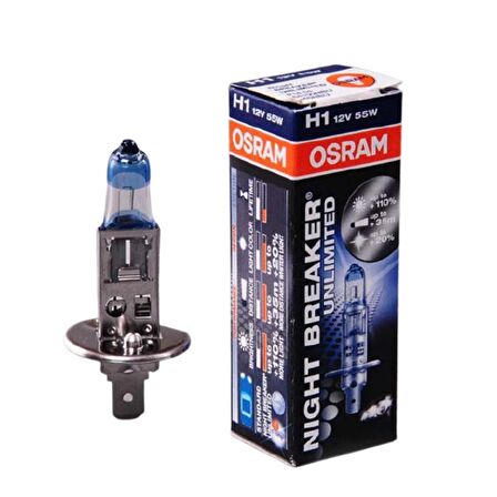 OSRAM 12 VOLT 55W H1 AMPUL 64150 NBU