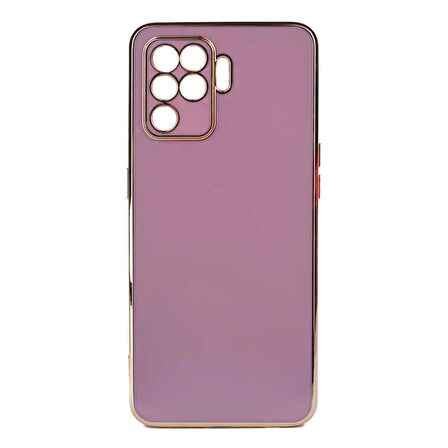 Smcase Oppo Reno 5 Lite Kılıf Kamera Korumalı Lazer Bark Silikon