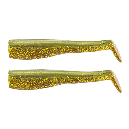 JLC Alevin 8.5cm 5gr #08 Khaki Gold Silikon Kuyruk (2 Adet)