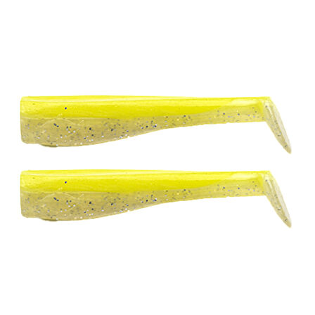 JLC Alevin 8.5cm 5gr #09 Glow Yellow Silikon Kuyruk (2 Adet)